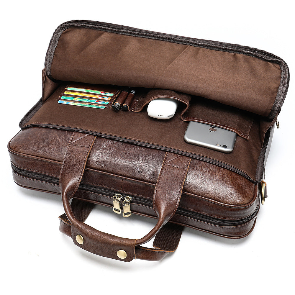 Leather Laptop Briefcase