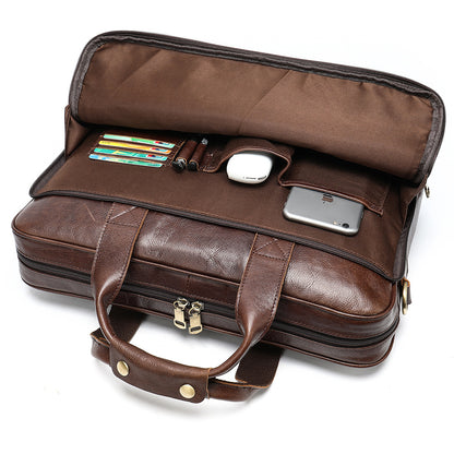 Leather Laptop Briefcase
