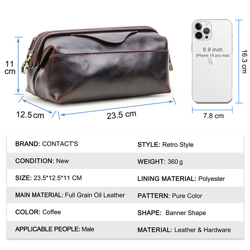 Leather Tech Pouch