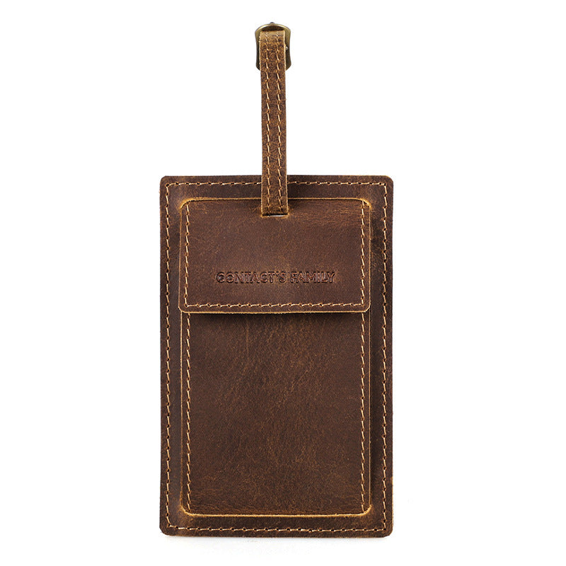Leather Luggage Tag - Airtag