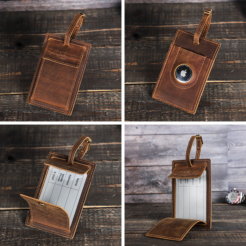 Leather Luggage Tag - Airtag