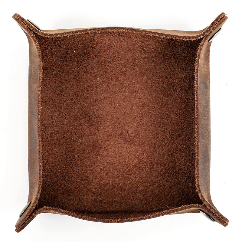 Handmade Vintage Leather Valet Tray