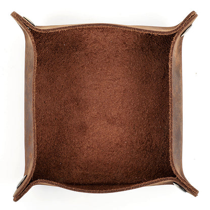 Handmade Vintage Leather Valet Tray