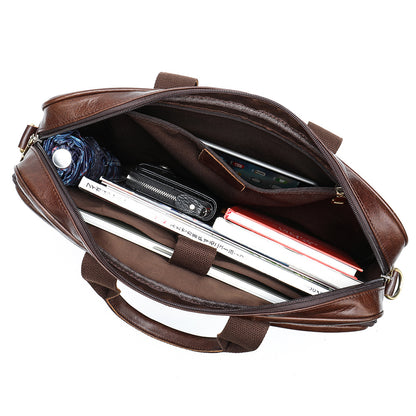 Leather Laptop Briefcase